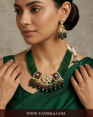 The Emerald Peacock Heritage Choker