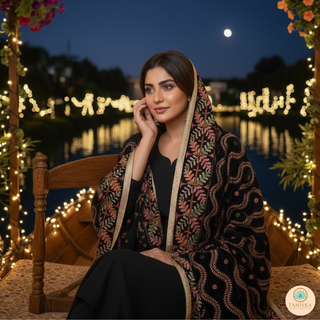 The Kashmiri Raat Phulkari Dupatta