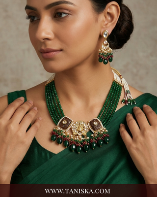 The Emerald Peacock Heritage Choker