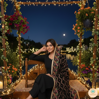 The Kashmiri Raat Phulkari Dupatta