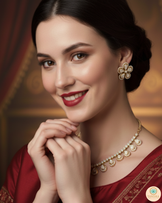 The Aurelia Floral Kundan Necklace Set