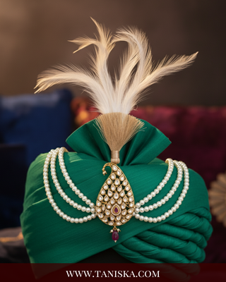 Imperial Kundan & Pearl Crest Kalgi