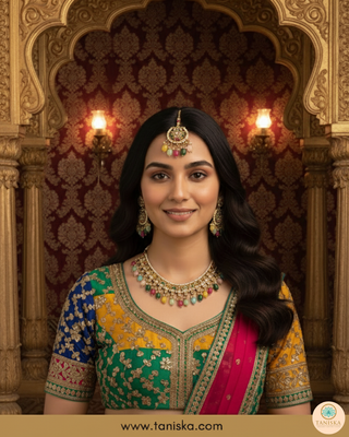 The Heritage Navratna Necklace Set