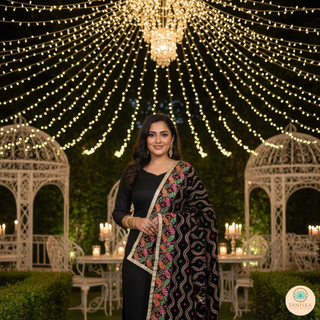 The Kashmiri Raat Phulkari Dupatta