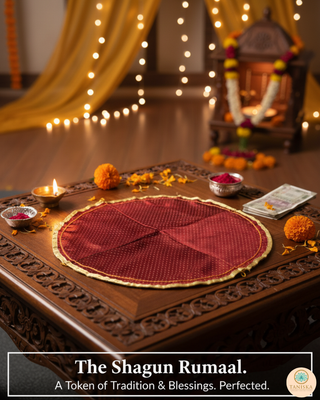1 Maroon Multi-Purpose DORI RUMAL (Gift Bag, Thaal Cover, Potli Bag - Perfect for: Indian Wedding, Shagan Ceremony, Chunni Charhana, Bridal Shower, Baby Shower, Maiyan, Weddings, Favors, Shaadi, Walima)