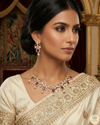 The Verra Necklace Set (Red)