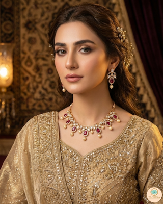 The Verra Necklace Set (Red)