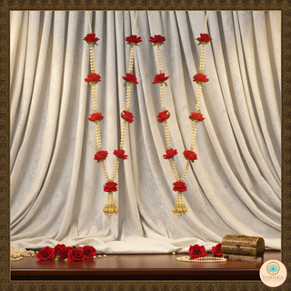 Red Bride-Groom Mala