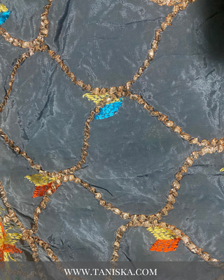 Pure Slate Heritage Starburst Phulkari