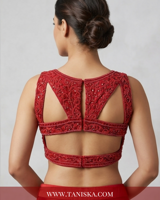 Scarlet Heritage Embroidered Bridal Lehenga