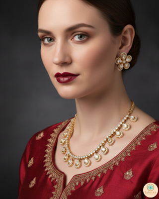 The Aurelia Floral Kundan Necklace Set