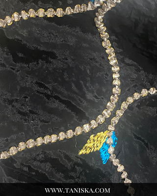Pure Raven Heritage Gota & Starburst Phulkari