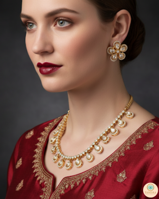 The Aurelia Floral Kundan Necklace Set