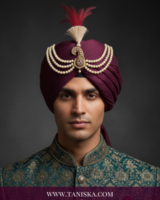 The Maharaja’s Crest | Heritage Paisley Kalgi