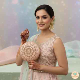 The Blush Mandala Clutch Bag