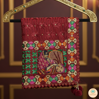 The Kudiyan Di Kala Phulkari Dupatta