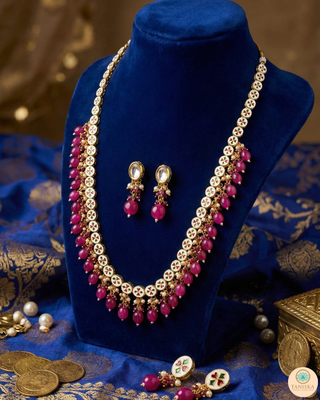 The Sovereign Ishani Ruby-Tone Heritage Haar (Hot Pink)