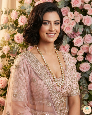 The Sovereign Ishani Heritage Haar (Baby Pink)
