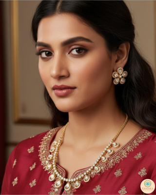 The Aurelia Floral Kundan Necklace Set