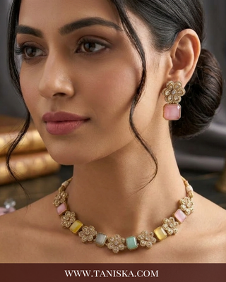 The Mehtab Multi-Gem Heritage Necklace