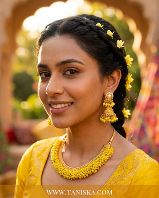 Sun-Kissed Canary Yellow Bead Jewelry Set