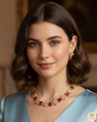 Red SIMPLE Necklace Set