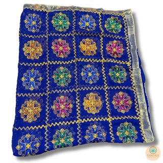 The Blue Rose Garden Phulkari Dupatta