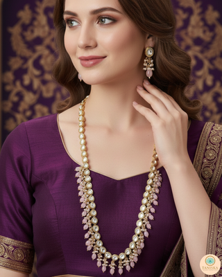 The Sovereign Ishani Heritage Haar (Baby Pink)