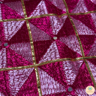The Fuchsia Pink Glam Phulkari Dupatta