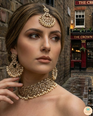 The Rajwada Heritage Chandbali Choker Set