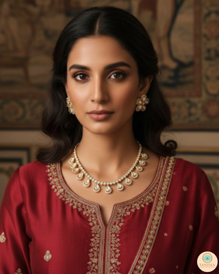 The Aurelia Floral Kundan Necklace Set