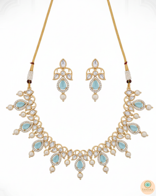 The Verra Necklace Set (Baby Blue)