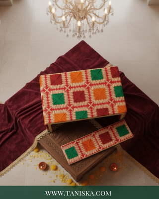 Phulkari Colourful FATTI - with Foot Plate