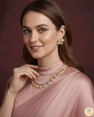 The Aurelia Floral Kundan Necklace Set