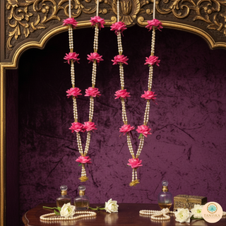 Pink Bride-Groom Mala