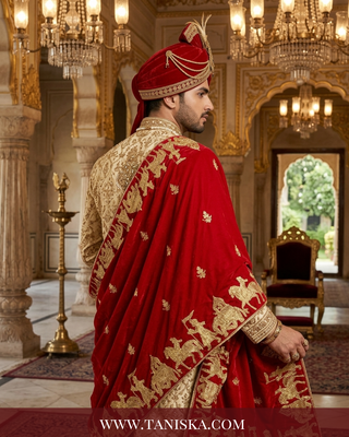 The Royal Heritage Barat Velvet Shawl