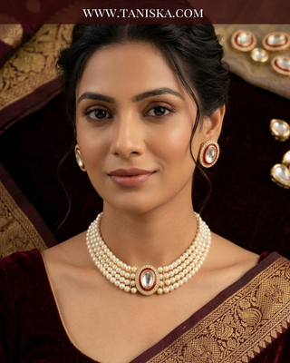The Noorani Pearl Choker Set