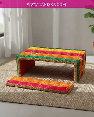 Phulkari Colourful FATTI - with Foot Plate