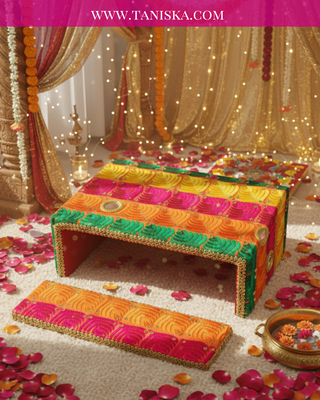 Phulkari Colourful FATTI - with Foot Plate
