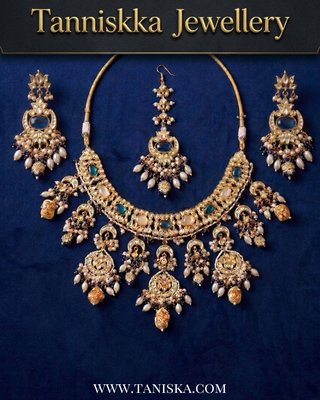 Azure Royale Kundan & Pearl Jewelry Set