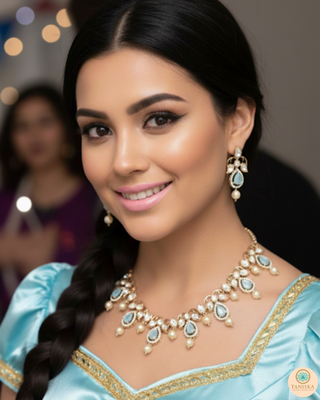 The Verra Necklace Set (Baby Blue)