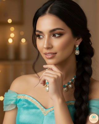 The Verra Necklace Set (Turquoise)