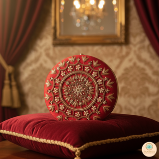 The Ruby Mandala Clutch Bag