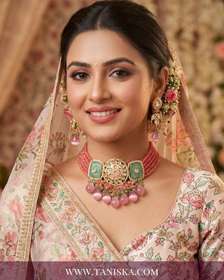 Rose & Mint Meenakari Bridal Set