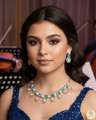 The Verra Necklace Set (Turquoise)