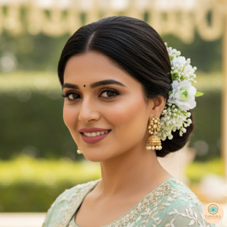 White Flower Gajra - Hair Accessory - (Single Piece)