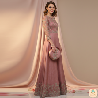The Dusky Rose Bloom Clutch Bag