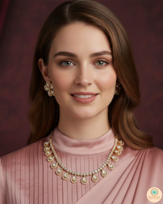 The Aurelia Floral Kundan Necklace Set