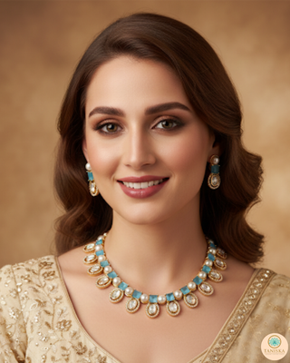 The Verra Necklace Set (Turquoise)
