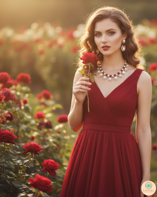 The Verra Necklace Set (Red)